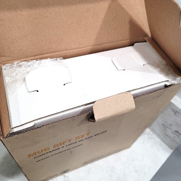 Corona Extra 15oz Glass Mug Gift Set by Boelter Brands Set of 4 - Picture 4 of 5